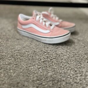 Vans Kids Sneakers in Soft Pink and White